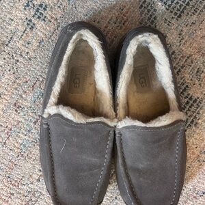 UGG Unisex Charcoal Suede Loafers